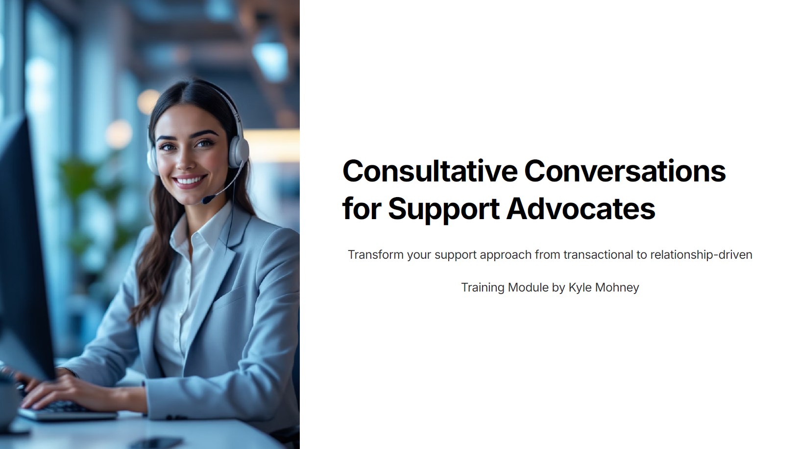 Training Module: Customer Support